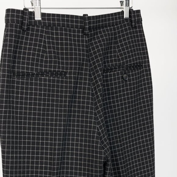 Isabel Marant Lola Black Checked Wool Cropped Trousers - Picture 7 of 10